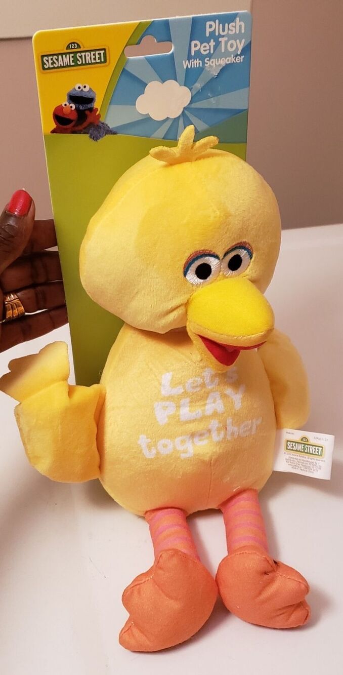 Sesame Street Big Bird Stuffed Plush Pet Amusement Toy NWT